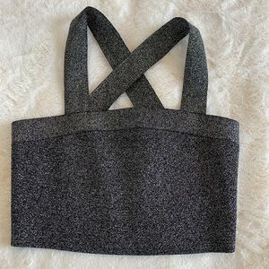 NEVER WORN Derek Lam metallic crop top xs